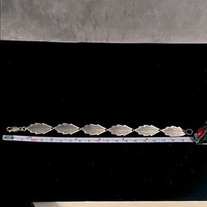 Sterling Silver (925) Leaf Design Bracelet